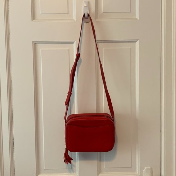 Cuyana Mini Tassel Bag, Red - Picture 4 of 6